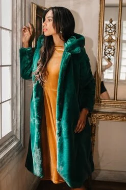 Willa Coat In Green - FINAL SALE -Ivy City Co Dress willa green 24 694526