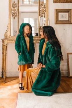 Mini Willa Coat In Green - FINAL SALE -Ivy City Co Dress willa green mini 12 754080
