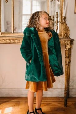 Mini Willa Coat In Green - FINAL SALE -Ivy City Co Dress willa green mini 5 655039