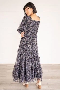 Catherine Dress In Dark Floral - FINAL SALE -Ivy City Co Dress winter lifestyle 2 175633