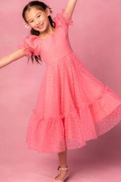 Mini Wonderland Dress In Pink Hearts -Ivy City Co Dress wonderlandhearts 02 704566