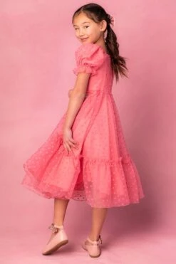 Mini Wonderland Dress In Pink Hearts -Ivy City Co Dress wonderlandhearts 07 827263