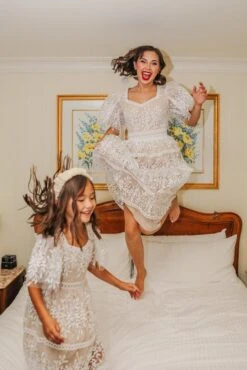 Venice Dress With Flutter Sleeves In Champagne - FINAL SALE 31 Venice Dress With Flutter Sleeves In Champagne - FINAL SALE -Ivy City Co Dress wweb Holiday CH2 venice white 7917 923529